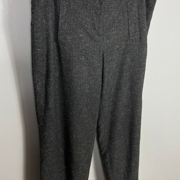 Womens ETCETERA Tweed Textured Trouser Dress Pants Wool Blend Green Size 12 - Picture 3 of 8